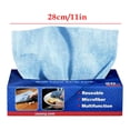 thumbnail image 3 of Microfiber Cleaning Cloths Ultra Absorbent Reusable Washable Towels - Multi-Purpose Cleaning Rags for Kitchen Bathroom Car Detailing, Blue, JKODE, 3 of 9