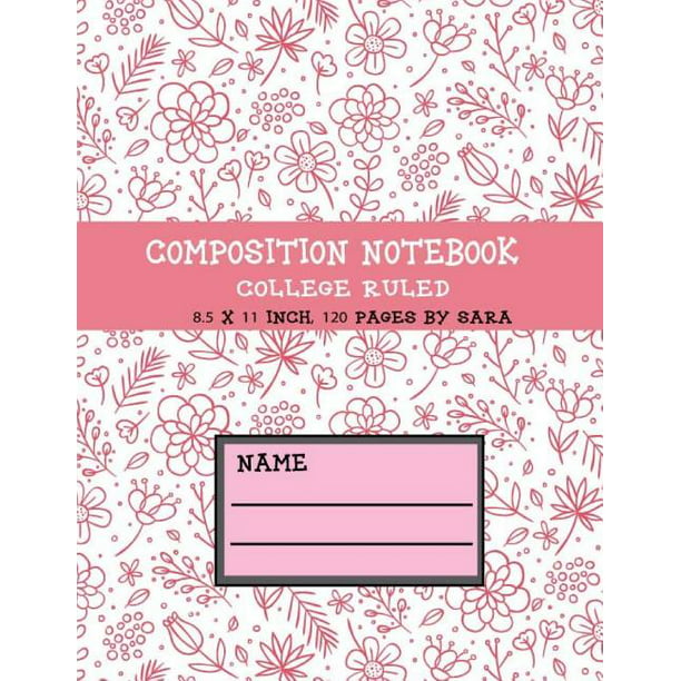 Composition Notebook College Ruled: Spiral Line Blank Book, Lesson ...
