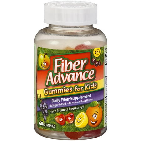 Fiber Advance Gummies For Kids Daily Fiber Supplement, 60 ct - Walmart.com