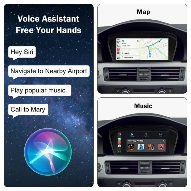 Système audio stéréo de voiture - Apple Carplay, Android auto, écran  tactile, l'audio Bluetooth/unité de