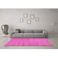 thumbnail image 3 of Ahgly Company Indoor Round Oriental Pink Modern Area Rugs, 7' Round, 3 of 4