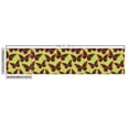 thumbnail image 3 of Butterfly Fabric by the Yard, Continuous Dotted Ornamental Moths on Irregular Spots, Decorative Upholstery Fabric for Chairs & Home Accents, Apple Green Vermilion by Ambesonne, 3 of 5