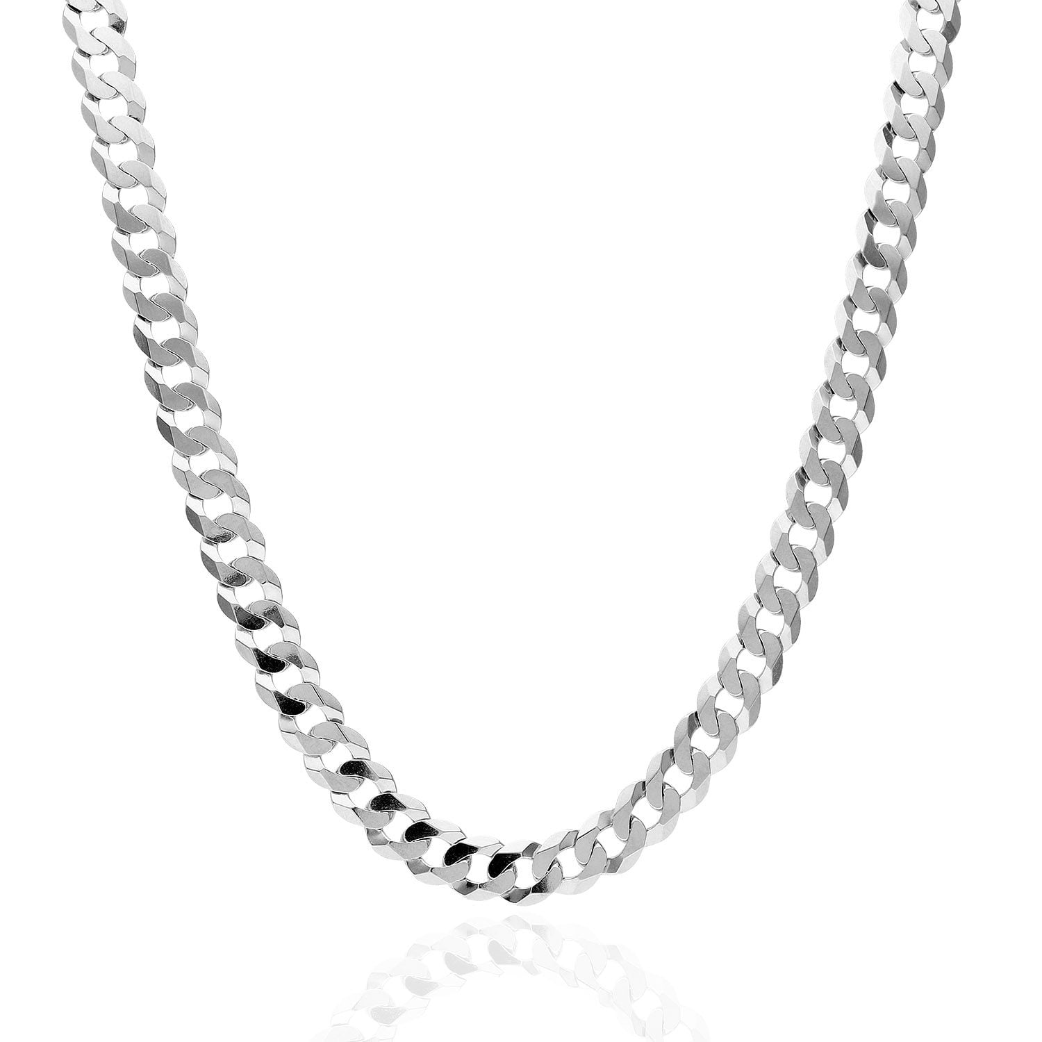 925 Sterling Silver 6mm Solid Cuban Link Chain Necklace 20