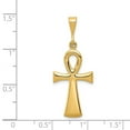 thumbnail image 2 of 14k Yellow Gold Egyptian Ankh Cross Pendant - 2.9 Grams - Measures 23x14mm, 2 of 2