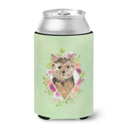 

Norwich Terrier Green Flowers Can or Bottle Hugger