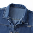 thumbnail image 4 of Cmfcve Women's Denim Vest Jacket Casual Sleeveless Waistcoat Summer Distressed Casual Loose Fit Jean Shirts with Pockets, 4 of 8