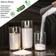 thumbnail image 3 of Lumina Candlelight - Vela de Perlas Premium (300 Gramos) Con Pabilos/Mechas . Natural y reutilizable sin hollin. No tóxica de larga duración. Vela de cera en polvo arena recargable., 3 of 6