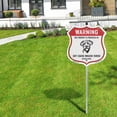 thumbnail image 5 of Warning This Property is Protected by Soft Coated Wheaten Terrier (10 Pack) 12 inch X 12 inch Shield Shaped Rust-Free Aluminum Metal Signs with Aluminum Mounting Stakes Weather, 5 of 8
