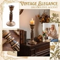 thumbnail image 3 of Bronze Candle Holder Stand, Antique Gold Taper Candlestick Holder for Modern Wedding Centerpieces, Festive Parties and Home Living Room Decor, 3 of 5