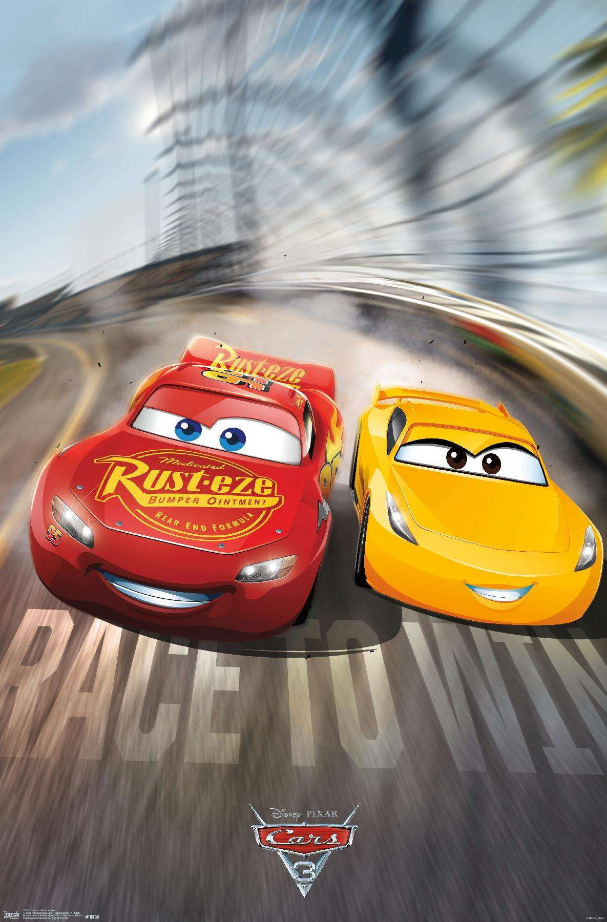 Disney Pixar Cars 3 - Race to Win Wall Poster, 14.725