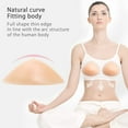 thumbnail image 4 of Pair of Silicone Breast Forms Triangle Concave Mastectomy Prosthesis Bra Enhancer Inserts C Cup 800g/pair, 4 of 6