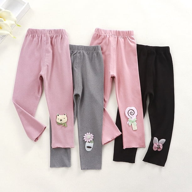 New Fashion Four Seasons Girls Kids Pants Children's leggings Cotton Velvet Elastic Waist Warm Legging 2-8 Years Girls Trousers7110 He Qiyong unisex