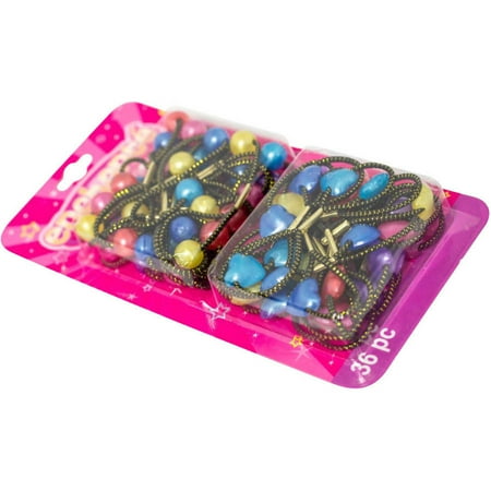 2 Pack Enchante Accessories Kid S Small Twin Bead Hair Ties 36