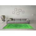 thumbnail image 3 of Ahgly Company Indoor Round Oriental Green Industrial Area Rugs, 5' Round, 3 of 4