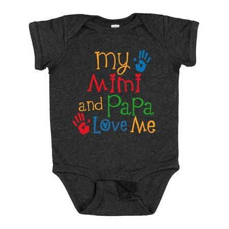 

Inktastic Mimi and Papa Love Me Boys or Girls Baby Bodysuit