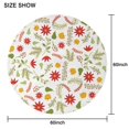 thumbnail image 6 of Christmas Round Tablecloth 60x60in(153x153cm) – Waterproof Polyester Table Cover with Full Print Design, Wrinkle Resistant & Washable for Kitchen Dining Party Decor, 6 of 6