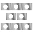 thumbnail image 1 of ETHZZLE 8Pcs Round Door Reinforcement Plates Silver for DIY Lock Installation Projects, 1 of 8