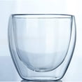 thumbnail image 2 of Dewadbow 150/250/350/450ML Glass Double Wall Coffee Cups Insulate Office Tea, 2 of 6