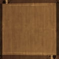 thumbnail image 1 of Ahgly Company Indoor Square Abstract Brown Modern Area Rugs, 6' Square, 1 of 4