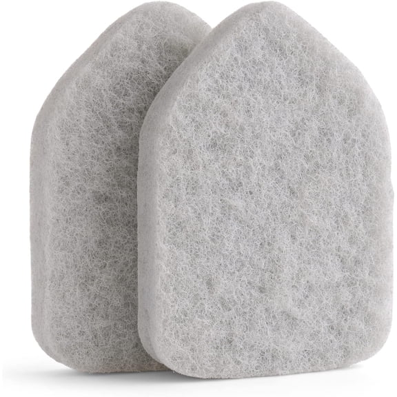 Replacement Scrubber Refill for WTYYC Extendable Tub Tile Shower Brush for Cleaning Non-Scratch (2X Scrubber Sponge Gray)