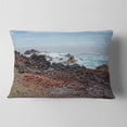 thumbnail image 2 of Designart 12" x 20" Blue Polyester Throw Pillow, 2 of 5
