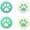 Green Blue, variant on GeekShare Cat Paw Thumb Grips for Nintendo Switch/OLED/Lite, Silicone Joystick Caps Compatible with Switch Accessories,4PICS