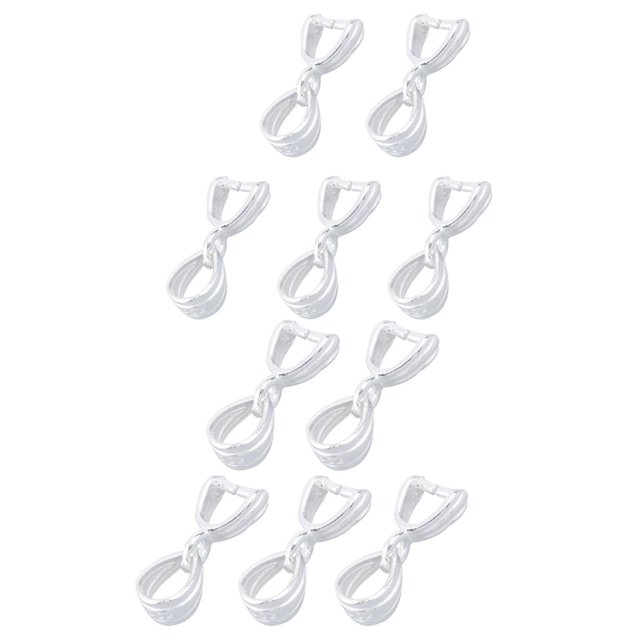 10pcs 925 Sterling Broche Fianzas Para La Fabricación De Joyas BLESIY cierre de fianza