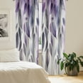 thumbnail image 2 of Ambesonne Purple 4-Panel Curtains, Cascading Down Leaves Fall, 56"x84", Coconut Quartz and Lilac, 2 of 3