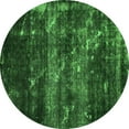 thumbnail image 1 of Ahgly Company Indoor Round Abstract Green Modern Area Rugs, 8' Round, 1 of 4