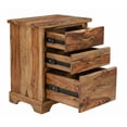 thumbnail image 3 of Taran Designs Darcy 3-drawer Live Edge Solid Wood Filing Cabinet in Brown, 3 of 12