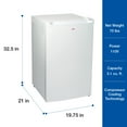 thumbnail image 4 of Koolatron 3.1 cu ft Upright Freezer, 88L Mini Freezer, White, Manual Defrost, Compact Design, 4 of 7
