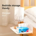 thumbnail image 4 of Foldable Stretchable Punch Free Storage Shelf - Plastic, No Punching, Mounted Bedside Shelf, Bedroom Organizer Stand, Daily Use, 4 of 8
