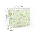 thumbnail image 2 of 1 Pc Bolsa de Maquillaje Floral Portátil para Mujeres para Actividades al Aire Libre Viaje Gimnasio Lienzo Verde, 2 of 3