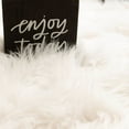 thumbnail image 7 of Super Area Rugs 2x4 Foot Soft Plush Faux Fake Sheepskin Fur Shag Rug, White, 7 of 7