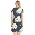 thumbnail image 2 of Sleeping Dress Women's Nightgowns & Sleepshirts Nightgowns for Women Soft Fabric Easy to Put on and Take off M Cartoon Cute Smile Cloud, 2 of 6