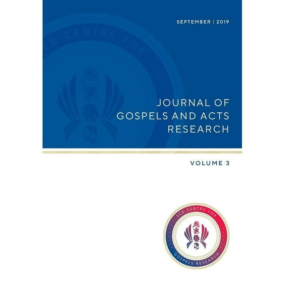 Jgar Journal of Gospels and Acts Research Volume 3, Book 3, (Paperback)