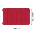 thumbnail image 2 of Unique Bargains 1 Pc Blow-up Camping Pillow Inflatable Pillow for Camping Bright Red Flocking Polyvinyl Chloride Leather, 2 of 6