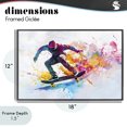 thumbnail image 4 of Stupell Industries Contemporary Skateboarder in Motion Black Framed Giclee Art, 18 x 12, by Creative Studio, 4 of 8