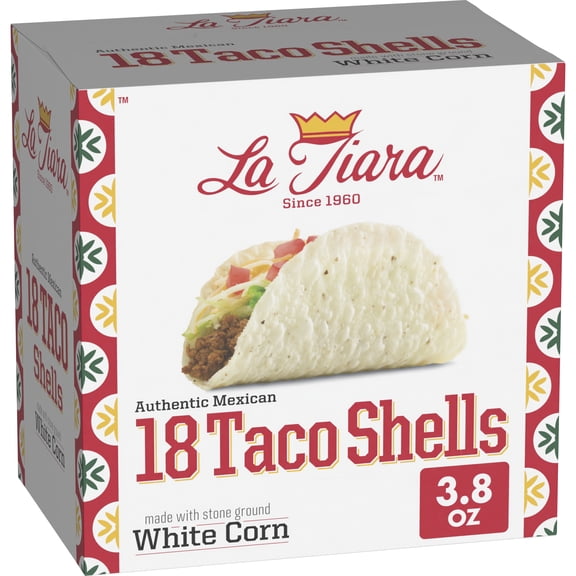 La Tiara White Taco Shells 18 Count