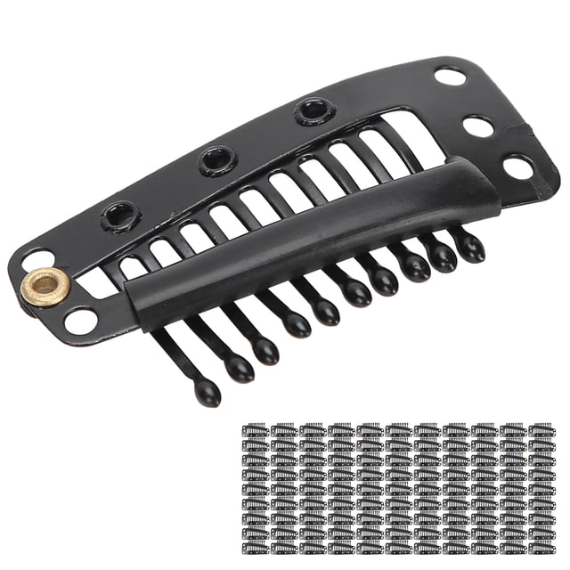 Metal Clip, Comb-shaped Comfortable Clip With Safe Design For DIY For Woman Black,Coffee,Beige