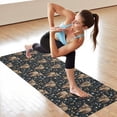 thumbnail image 6 of Black Highland Cow Flower Pattern Hot Yoga Mat Towel Non Slip for Hot Yoga - Quick-Drying Yoga Mat Cover with 4 Corner Pockets with Travel Bag - Hot Yoga Towel Non Slip 70"x26", 6 of 6