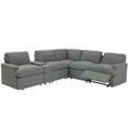thumbnail image 5 of Miekor Furniture 104" Power Recliner Corner Sofa Home Theater Reclining Sofa Sectional Couches with Storage Box, Cup Holders, USB Ports and Power Socket for Living Room, Dark Grey 50AAR, 5 of 9