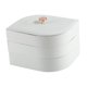 thumbnail image 1 of Caja de exhibición de joyería de cuero PU de moda para niñas 3 anillos de viaje en forma de hoja de capas blanco Yuyangstore bandeja de la joyería de las mujeres, 1 of 8