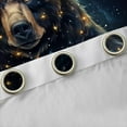 thumbnail image 4 of Manfei 3D Wildlife Bear Curtains Pack of 2 (42x84 Each), Mystic Glitter Stars Galaxy Curtains Blackout, Rustic Animal Bedroom Curtains, Curtains and Drapes Home Decor, 4 of 6