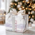 thumbnail image 2 of Golden Gate Bridge Santa's Reindeer Snowy Watercolor Christmas Gift Wrapping Paper, 2 of 7
