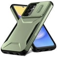 thumbnail image 2 of Dteck Case for Samsung Galaxy S24 FE,Shockproof TPU+PC Armor Case Slide Lens Protection Cover for Galaxy S24 FE,Darkgreen, 2 of 7