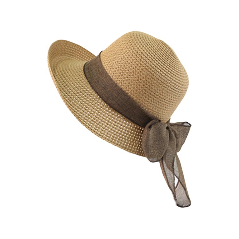 Bow Foldable Sun Hat in Bag