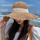 thumbnail image 4 of Sombrero de paja con circunferencia de la cabeza de 56-58 cm, sombrero de playa para la playa, sombrero de verano para mujer, sombrero para el sol con protección solar y protección, 4 of 5