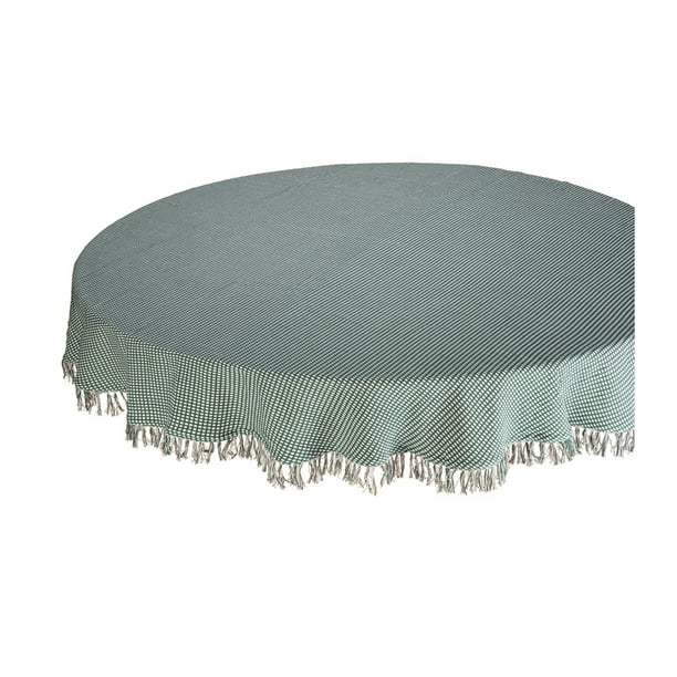 Lintex Linens Homespun Hunter 100 Cotton Tablecloth 70 Round Com Lintex Linens Homespun Hunter 100, 70 Round Tablecloth Cotton
