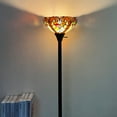 thumbnail image 2 of Tiffany Torchiere Floor Lamp, 70" Tall, 2 of 7